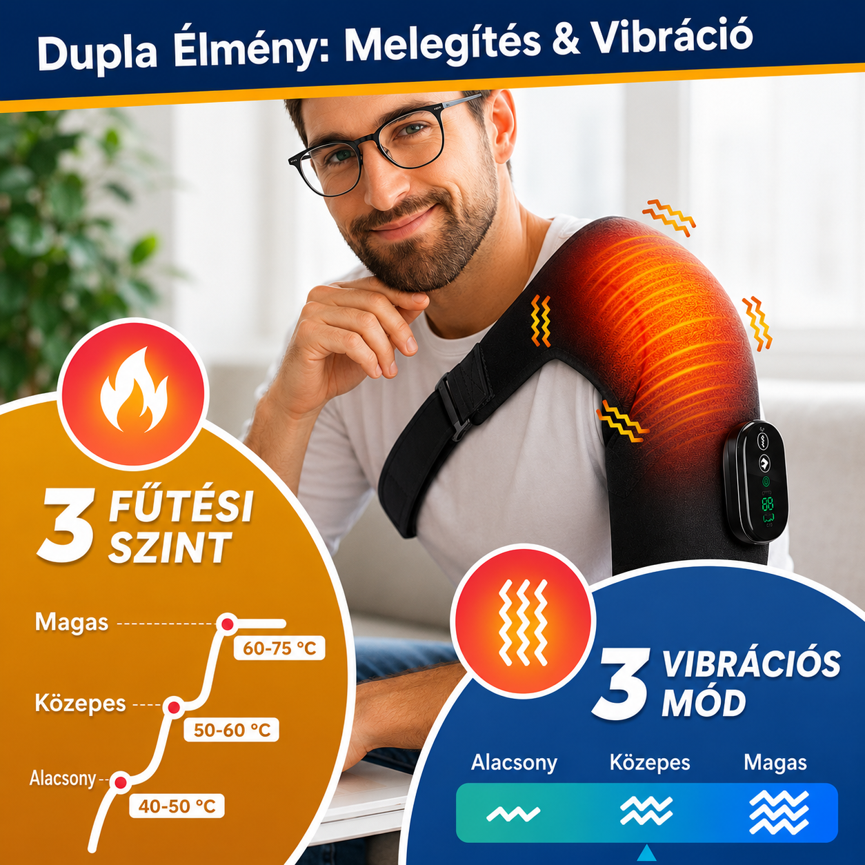 VállRelax Pro – Intelligens Terápiás Vállöv